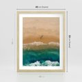 Plakat w ramie 40x50 - Nadbrzeżna Harmonia - plaża, morze - rama drewno