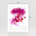 Plakat bez ramy 30x40 - Kwiaty abstrakcji - abstrakcja, kwiaty