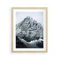 Plakat w ramie 40x50 - Surowość Gór - śnieg, zima w górach - rama drewno