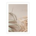 Plakat bez ramy 21x30 - Boho urok suchych liści - suche, liście