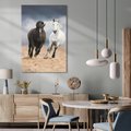 Obraz na płótnie 80x120 - Siła koni w galopie - konie, galop