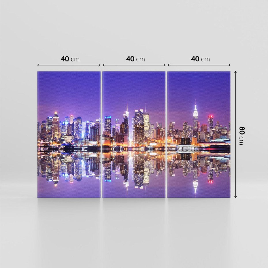Obraz na płótnie 120x80 - Dynamiczne miasto - Nowy Jork - USA, miasto