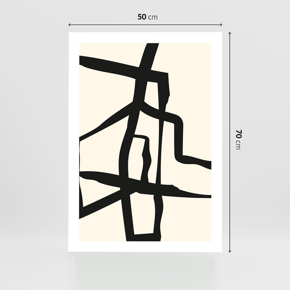 Plakat bez ramy 50x70 - Impresje Wymiaru - linie, abstrakcja