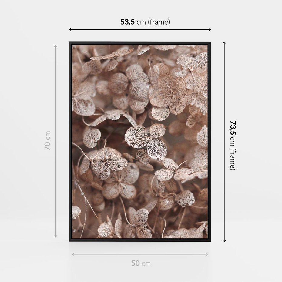 Obraz w ramie 50x70 - Przemijająca Piękność - fotografia, zbliżenie - rama czarna