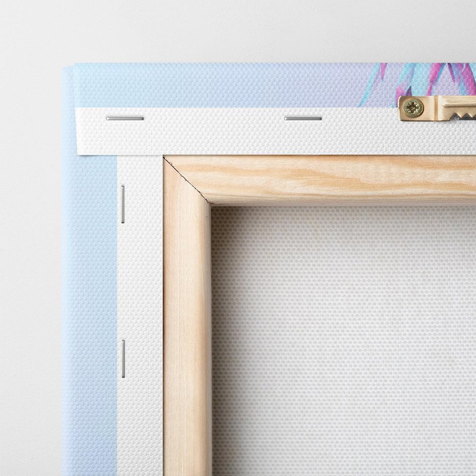 Obraz na płótnie 70x70 - Ananas Abstrakcja - ananas, abstrakcja