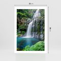 Plakat bez ramy 21x30 - Tropikalny Wodospad - wodospad, tropikalny