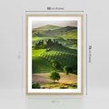 Plakat w ramie 50x70 - Pejzaż Widoczek - widoczek, pejzaż - rama drewno