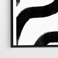 Obraz w ramie 50x50 - Wibracje Plam - abstrakcja, minimalizm - rama czarna