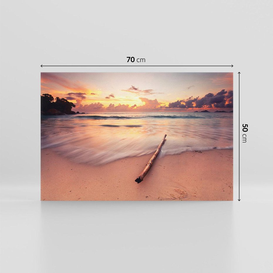 Obraz na płótnie 70x50 - Magia Morza - plaża, morze