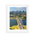 Plakat w ramie 40x50 - Most w metropolii - most, miato - rama biała