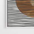 Obraz w ramie 80x80 - Okrąg Mocy - boho obraz, geometria - rama biała