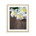 Plakat w ramie 40x50 - Relaksująca Harmonia - kwiaty, spa - rama drewno