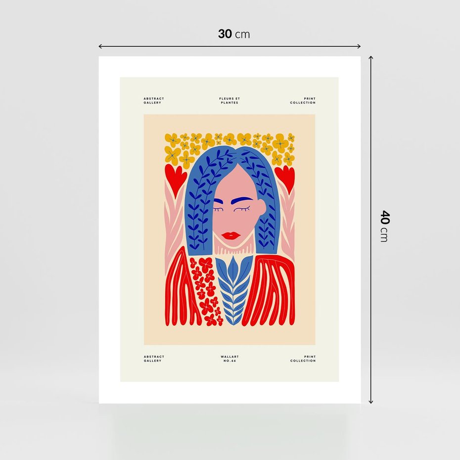 Plakat bez ramy 30x40 - Impulsy Czasu - kobieca sztuka, abstrakcja