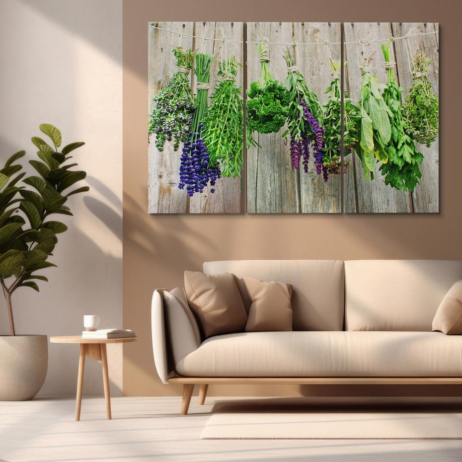 Obraz na płótnie 120x80 - Przyprawy Rośliny Fantazja - przyprawy, rośliny