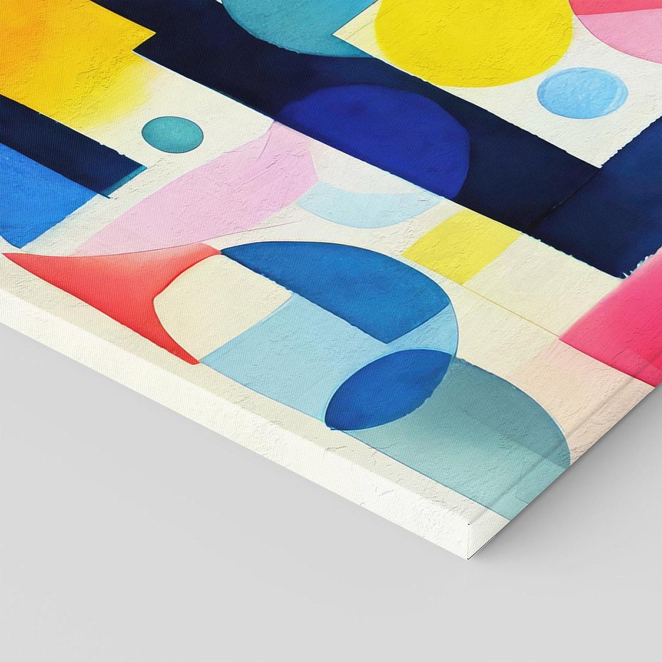 Obraz na płótnie 70x50 - Księga Akwarelowych Przeniknięć - abstrakcyjny obraz, różne kolorowe kształty