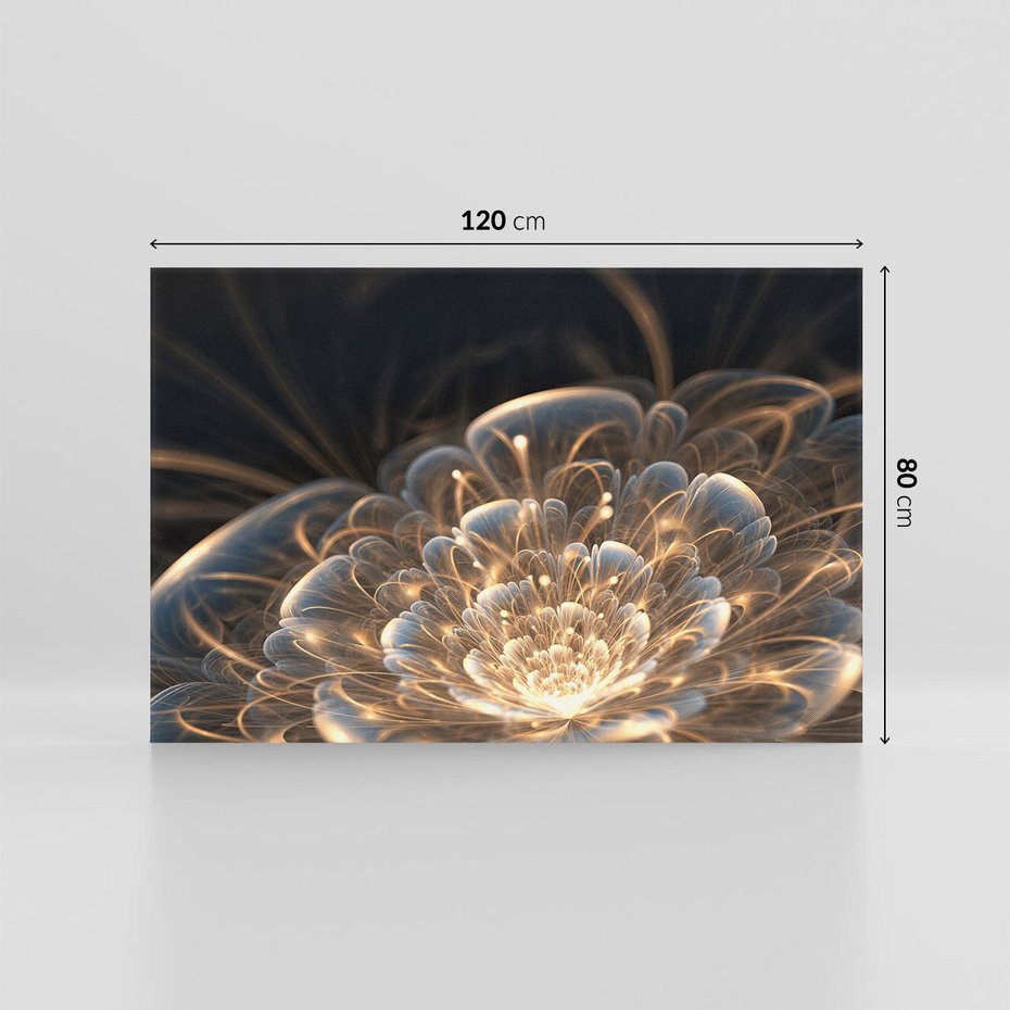 Obraz na płótnie 120x80 - Nowoczesny Kwiat - kwiat, nowoczesny