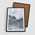 Plakat w ramie 50x70 - Góry Śnieżnej Krainy - góry, szczyty - rama czarna