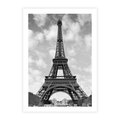 Plakat bez ramy 21x30 - Nocna panorama Paryża z wieżą Eiffla - Eiffla, Paryż
