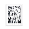 Plakat w ramie 30x40 - Geometryczna Nowoczesność - nowoczesna architektura, gemetryszne formy - rama biała