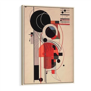 Obraz w ramie 70x100 - Rozbijające Granice Dźwięku - modernistyczny obraz, styl bauhaus - rama drewno