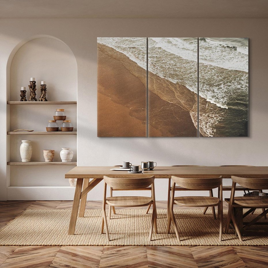 Obraz na płótnie 120x80 - Spokój nad plażą - plaża, morze