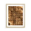 Plakat w ramie 40x50 - Błyszcząca Elegancja - złoto, 3d - rama drewno