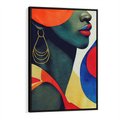 Obraz w ramie 70x100 - Kolory Kobiety - mural, abstrakcja - rama czarna