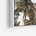 Obraz w ramie 50x50 - Palmy - tęsknota za Hawajami - palmy, Hawaje - rama biała