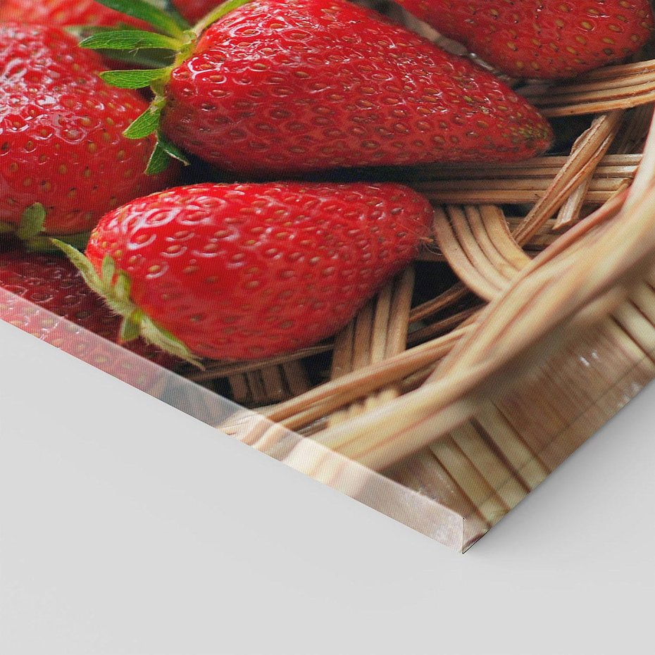 Obraz na płótnie 70x50 - Truskawka Radość Lata - truskawka, owoc