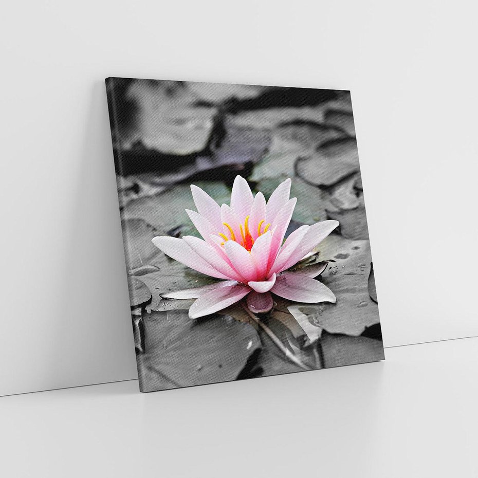 Obraz na płótnie 40x40 - Liliowy kwiat - lilia, kwiat