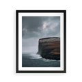 Plakat w ramie 40x50 - Przyroda w Majestacie - fiordy, klify - rama czarna