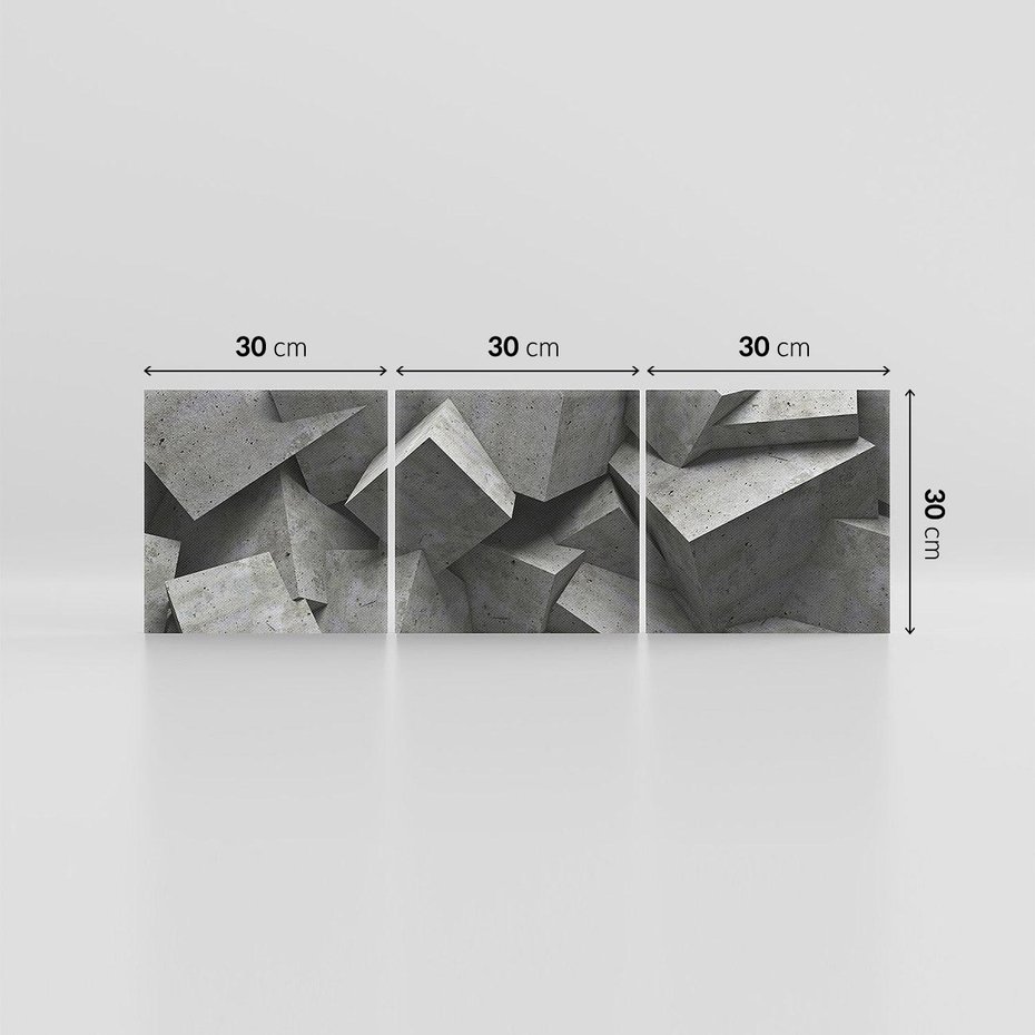 Obraz na płótnie 90x30 - Abstrakcja w Trzech Wymiarach - 3D, abstrakcja