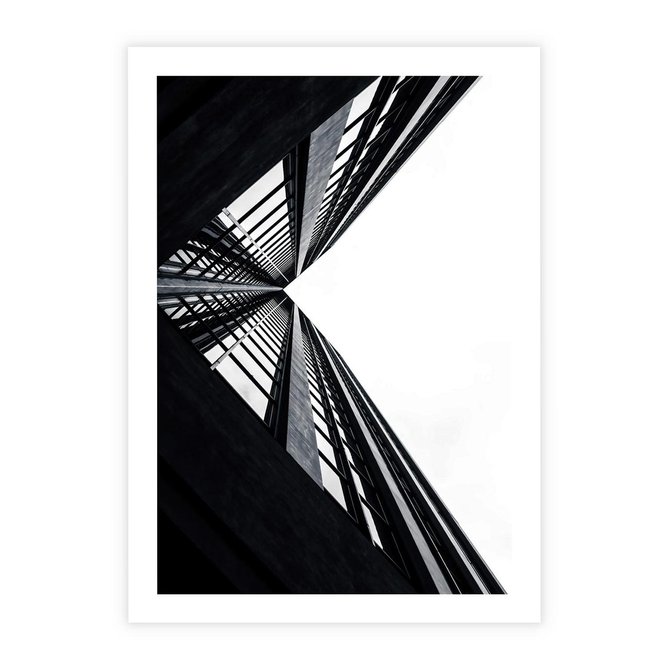 Plakat bez ramy 21x30 - Nowoczesność w Linii - architektura, proste linie