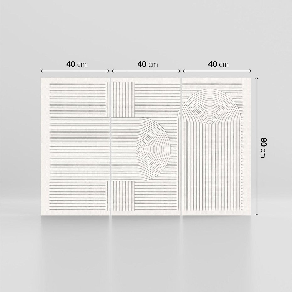 Obraz na płótnie 120x80 - Geometryczna Elegancja Mid Century - mid century, minimalizm