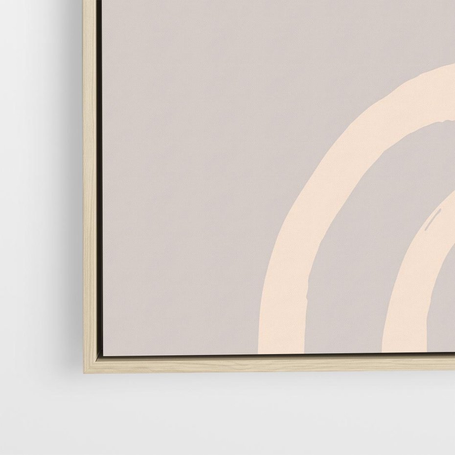 Obraz w ramie 80x80 - Wystylizowana Rewolucja - minimalistyczny obraz, nowoczesny - rama drewno