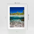 Plakat w ramie 30x40 - Tropikalne Morze i Kolorowa Rafa - tropikalne, morze - rama biała