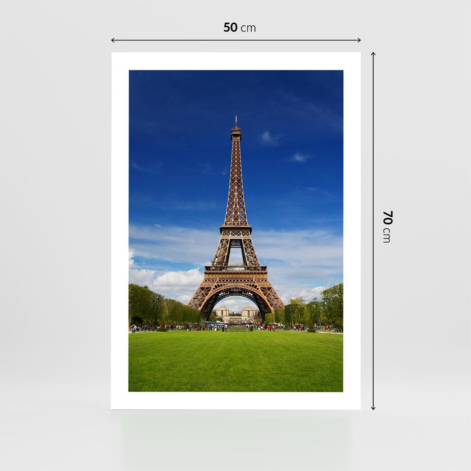 Plakat bez ramy 50x70 - Eiffla: symbole Paryża - Eiffla, Paryż