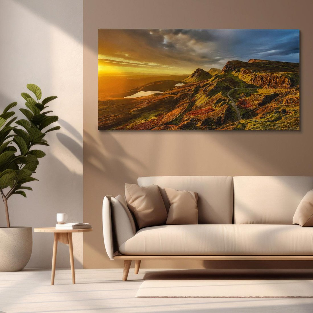Obraz na płótnie 120x60 - Malownicza panorama górskich skał - góry, skały