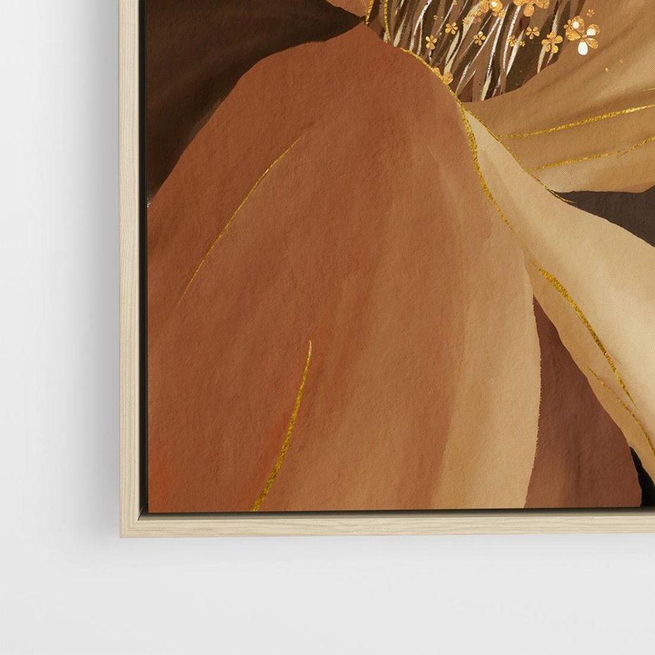 Obraz w ramie 50x50 - Wyraz Luksusu - sztuka, nowoczesna - rama drewno