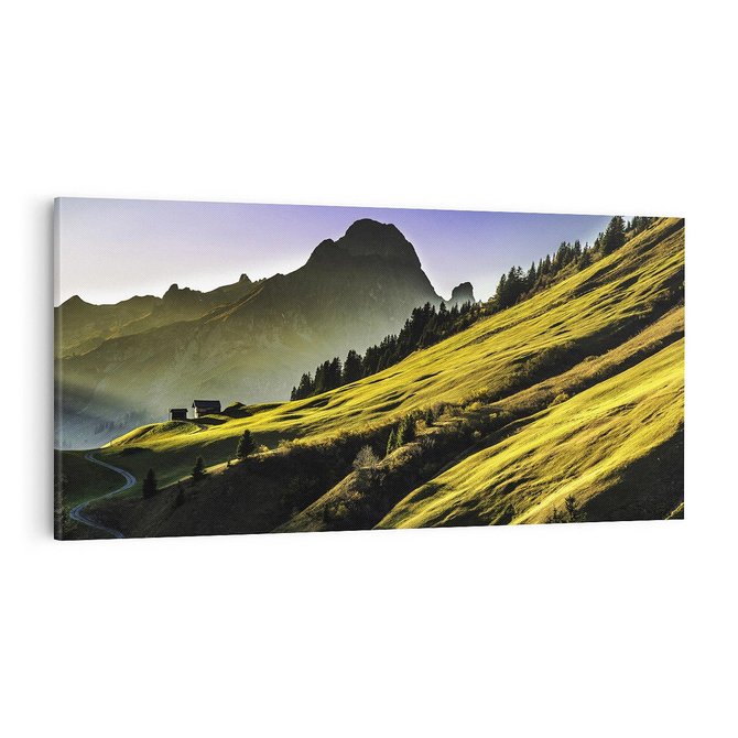 Obraz na płótnie 100x50 - Górska łąka - góry, łąka