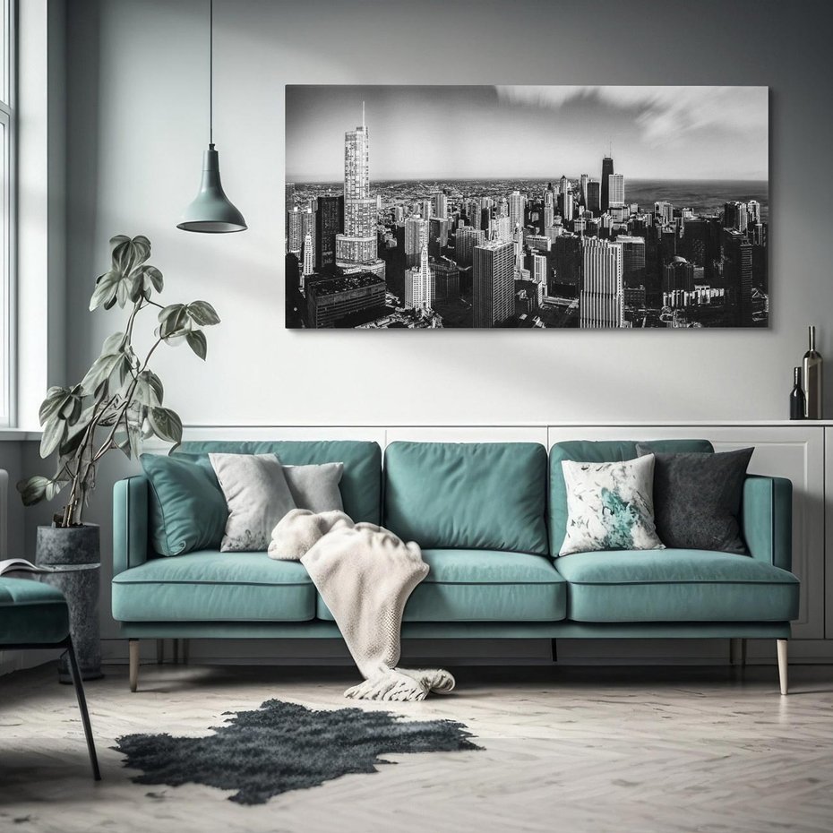 Obraz na płótnie 140x70 - Panorama miejska - miasto, panorama