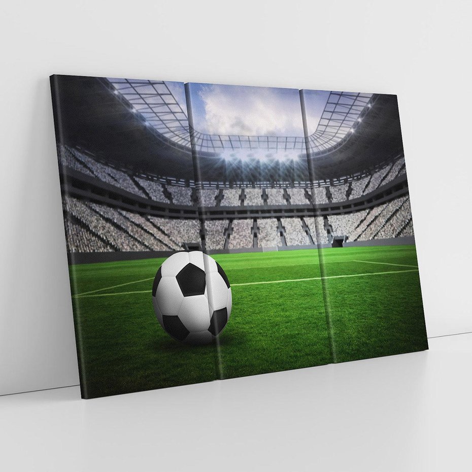 Obraz na płótnie 120x80 - Piłka nożna: pasja na stadionie - piłka, nożna