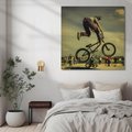 Obraz na płótnie 60x60 - "BMX - Sportowa Adrenalina - BMX, rower