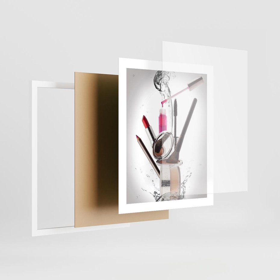 Plakat w ramie 40x50 - Moda, makijaż i relaks - moda, makijaż - rama biała