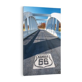Obraz na płótnie 50x70 - Kansas i Route 66 - Kansas, route 66