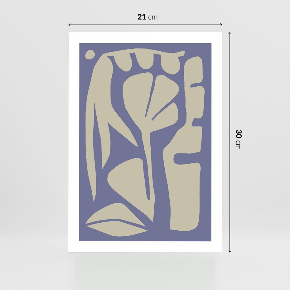 Plakat bez ramy 21x30 - Echa Wizualnej Transcendencji - skandynawski styl, plakat