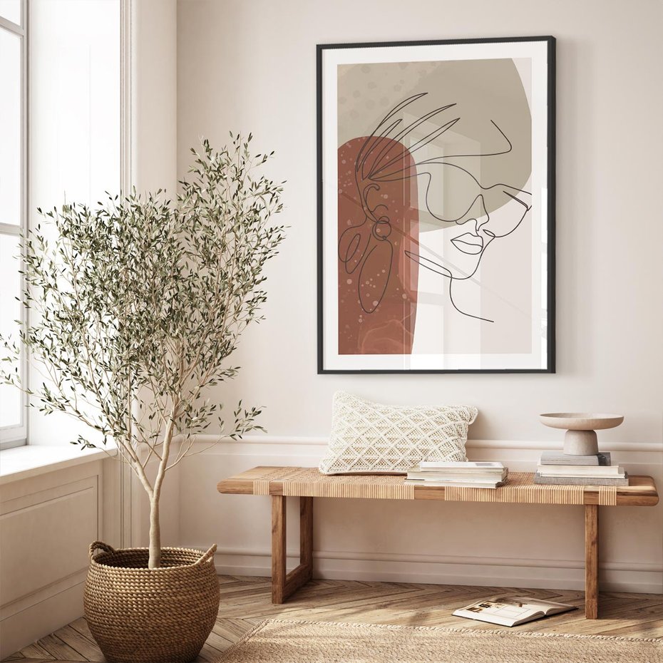 Plakat bez ramy 21x30 - Kreatywność na Tle Plam - abstrakcyjna grafika, plamy