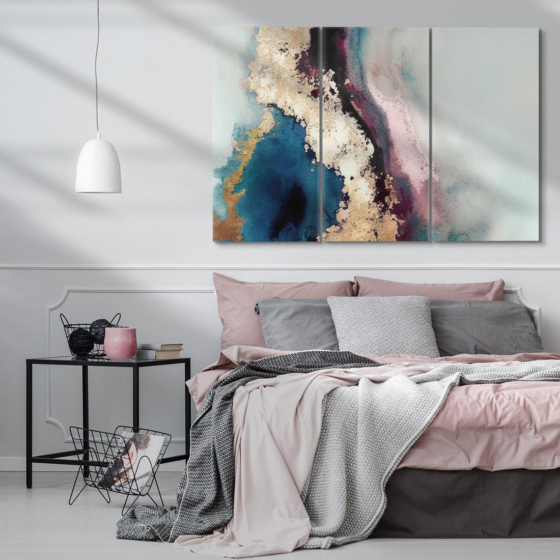 Obraz na płótnie 120x80 - Elegancki Impuls - abstrakcyjne plamy, rozlana farba