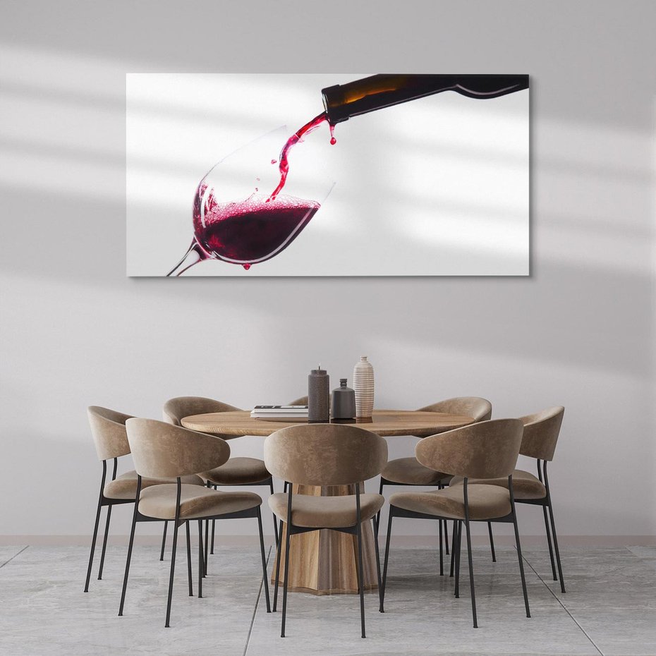 Obraz na płótnie 140x70 - Radość w smaku wina - wino