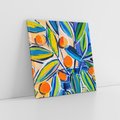 Obraz na płótnie 60x60 - Cytrusowa Abstrakcja - abstrakcja, owoce cytrusowe